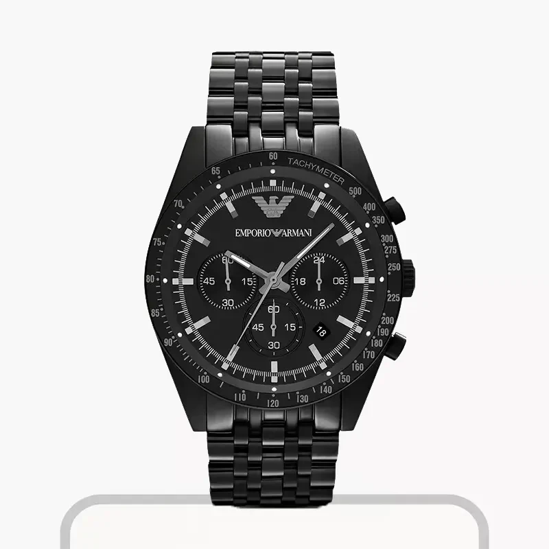 Emporio Armani Sportivo Chronograph Black Dial Men's Watch- AR5989
